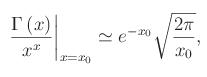 funzione gamma,formula di stirling, approssimazione di stirling