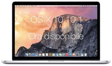 Apple rilascia OS X 10.10.1 Yosemite