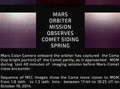 cometa Siding Spring ripresa dall'orbiter indiano Mangalyaan