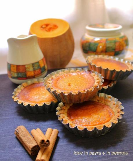 Mini Pumpkin Pie ovvero Crostatine alla Zucca e Re-Cake fa 13