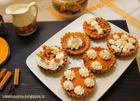 Mini Pumpkin Pie ovvero Crostatine alla Zucca e Re-Cake fa 13