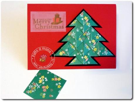 Teabag folding - card albero di Natale