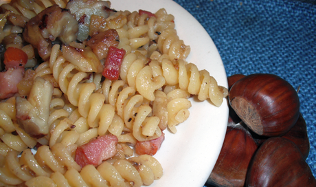 Ricetta: Pasta con castagne e pancetta