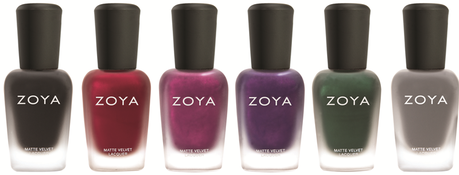 Zoya, MatteVelvet Collection Winter 2014 - Preview