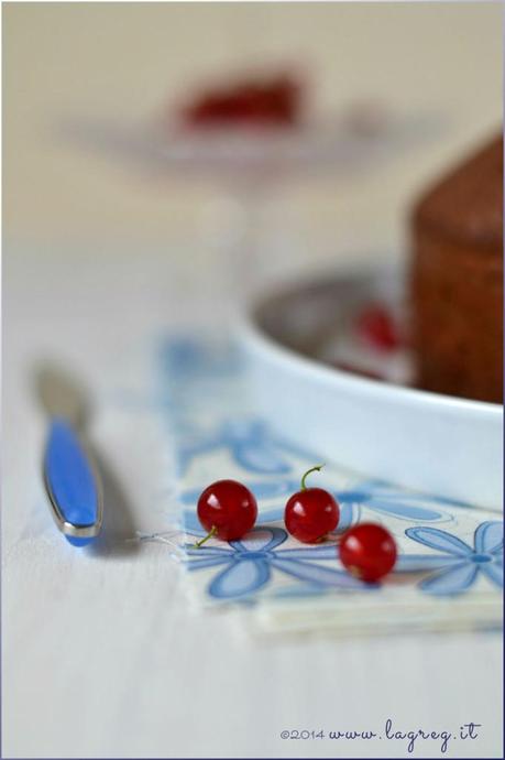 cocoa and redcurrants chiffon cake