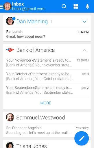 photo WeMail nuovo client email gratuito per Android