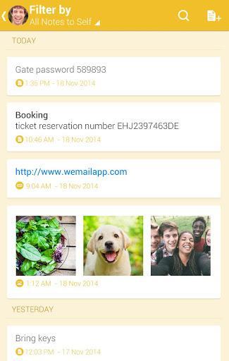 photo WeMail nuovo client email gratuito per Android