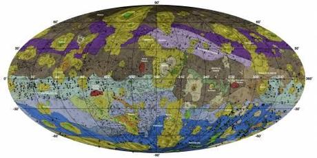 Vesta mappa geologica globale