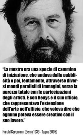 Harald Szeemann. L’arte di creare Mostre... E Vita