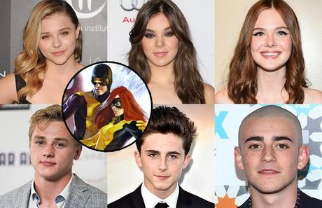 X Men: Apocalypse   Primi nomi per ruoli Ciclope e Jean Grey   X Men: Apocalypse Timothee Chalamet Hailee Steinfeld Elle Fanning Chloe Moretz Charlie Rowe Bryan Singer Ben Hardy 