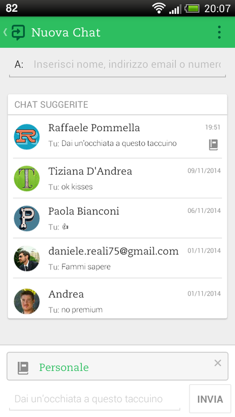 Evernote Workchat: nella versione beta anche i taccuini si condividono in chat!