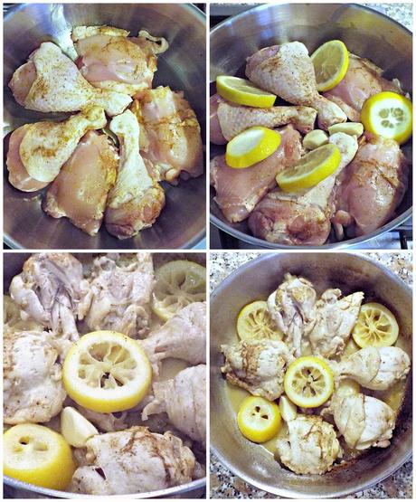 Pollo in pentola al vino e limone