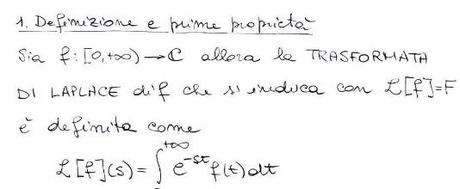 trasformata di laplace