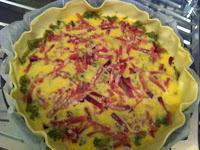 QUICHE CON BROCCOLO SICILIANO E SPECK