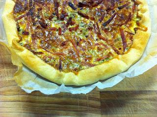 QUICHE CON BROCCOLO SICILIANO E SPECK