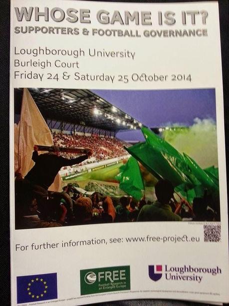 La Football Supporters Europe alla conferenza FREE sulla governance nel calcio a Loughborough #whosegame