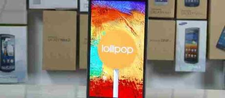 Galaxy Note 3 con Android 5 Lollipop in anteprima 