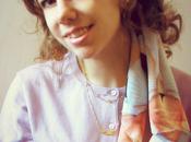 Accessorized with scarf Onecklace