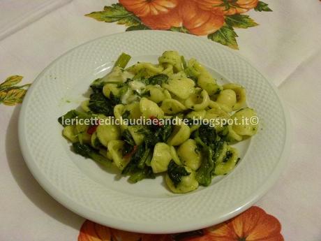 Orecchiette con cime di rapa e gorgonzola