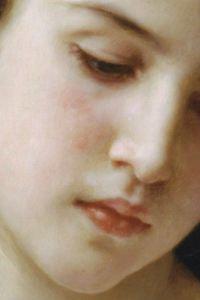 Tête d'une jeune fille (détail), William-Adolphe Bouguereau 1898