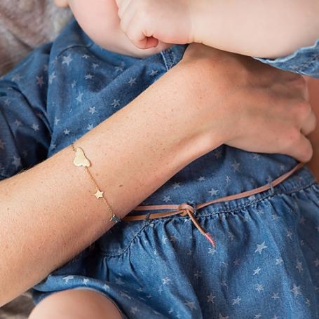 Stargazer Mother bracelet Gold on Tres Jewellery