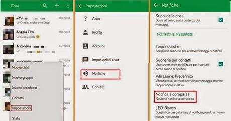 [Guida] Nascondere l'anteprima dei Messaggi Whatsapp sulla barra delle notifiche