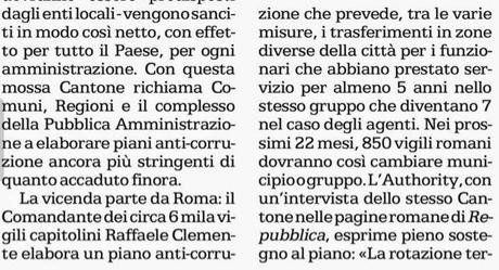 Rotazione e anticorruzione. E fu così che i sindacati dei Vigili Urbani si coprirono di ridicolo