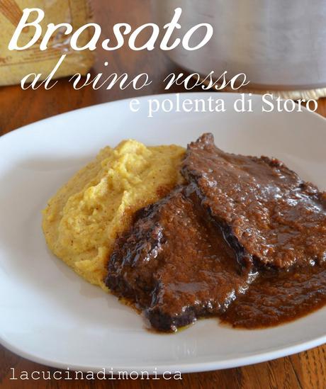 Brasato al vino rosso e polenta di Storo