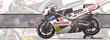 Motorcycle Art - Honda NSR 500 2000 by Evan DeCiren