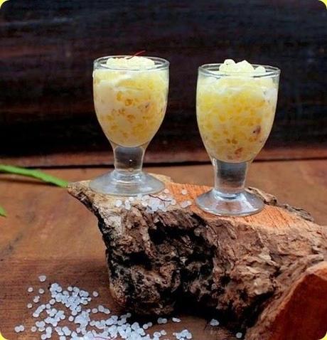 Budino di sago in latte di cocco