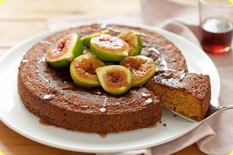 Torta di polenta con fichi al Marsala