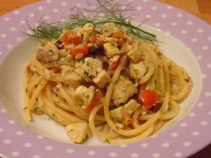 Spaghetti con Ricciola