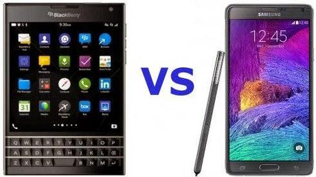 Samsung Galaxy Note 4 vs Blackberry Passport: video confronto in italiano