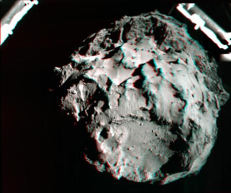 Philae’s  Comet 67P C-G Anaglyph