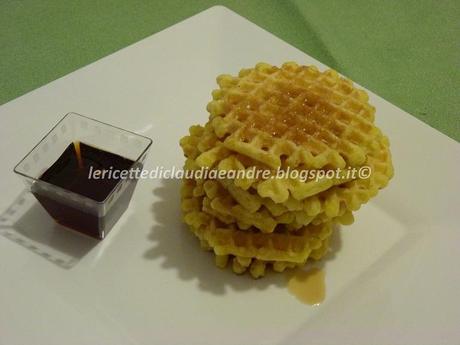 Waffle con sciroppo di acero