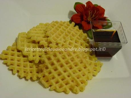 Waffle con sciroppo di acero