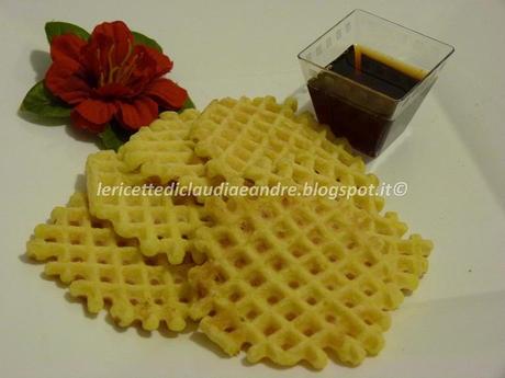 Waffle con sciroppo di acero