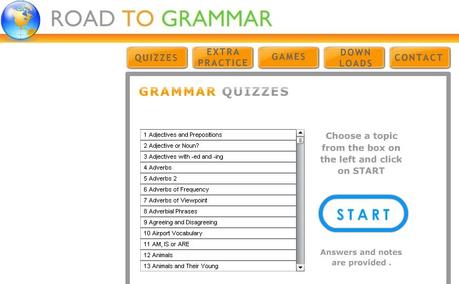 Quiz e giochi per la lingua inglese: Road to Grammar