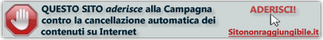 Campagna contro la cancellazione automatica dei contenuti su Internet