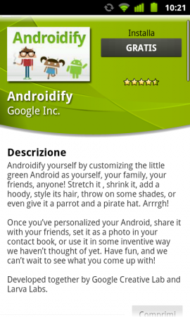 Androidify: creiamo un Avatar di noi stessi a forma di Androide