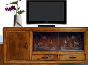 Mobile porta decò restaurato credenza vetrina bassa