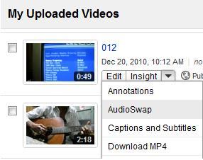 audio swap e toutube