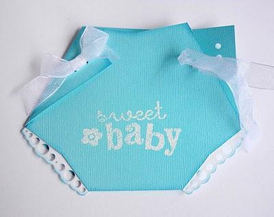 BABY CARD AZZURRO E ROSA ...