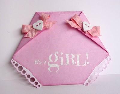 BABY CARD AZZURRO E ROSA ...