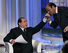 Bruno Vespa e Silvio Berlusconi