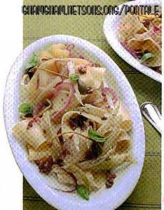 Pappardelle con finocchi e olive