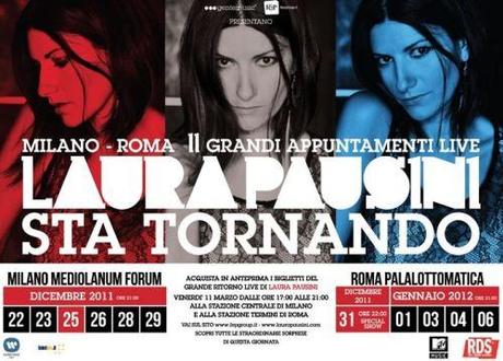 Laura Pausini ritorna: nuovo album in arrivo a Novembre, e 11 concerti a Milano e Roma durante le feste