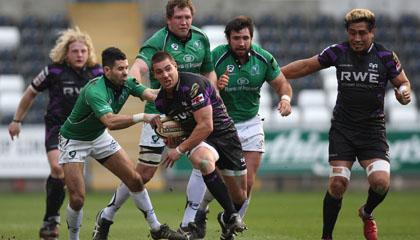 Rhys Webb in action for the Ospreys against Connacht