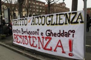 resistenza protesta sit in gheddafi immigrazione