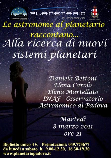 Astronome al Planetario di Padova
